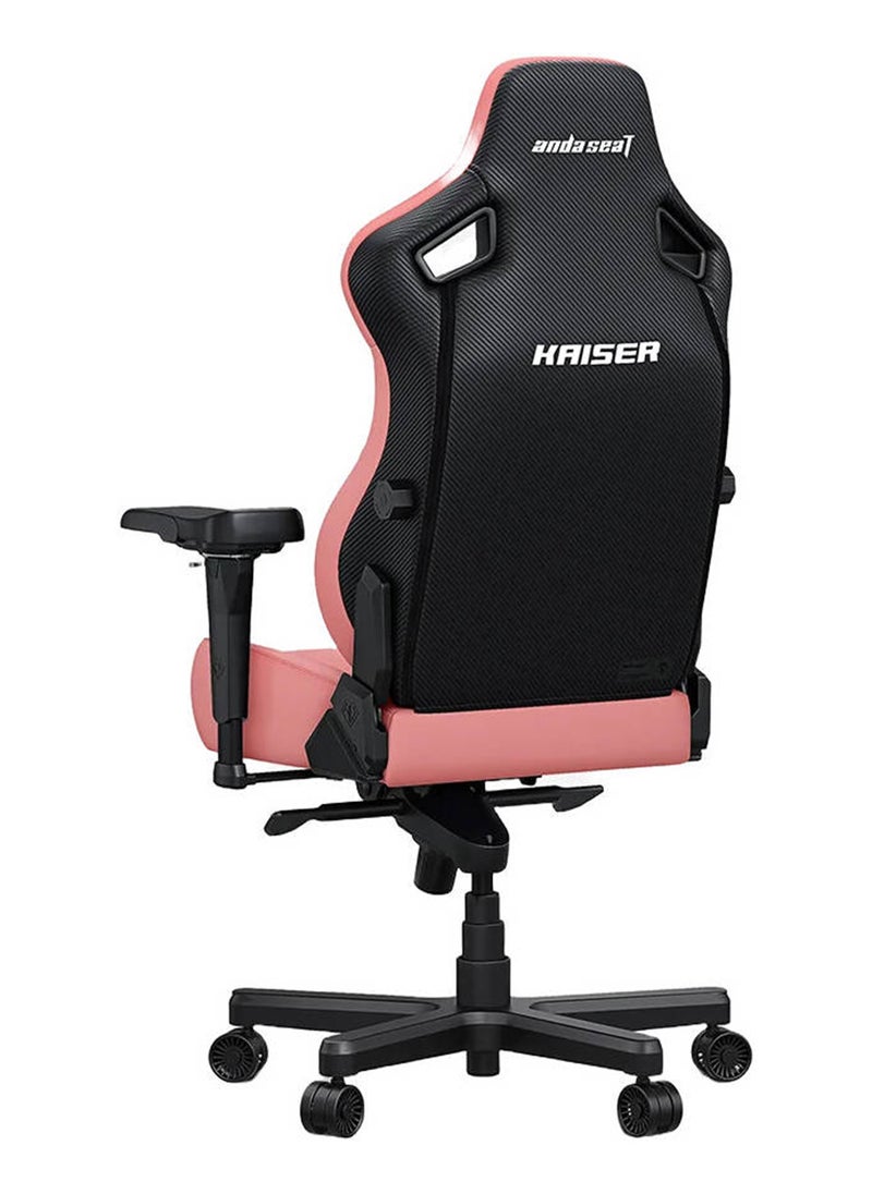 AndaSeat Kasier 4 Series Premium Gaming Chair, 5° Sloping Seat Base, Pop-out Lumbar, 5D Armrests, Up to 180kg Max Weight, Premium PVC Leather, XL, Creamy Pink | AD12YDDC-XLL-20-P-PVC