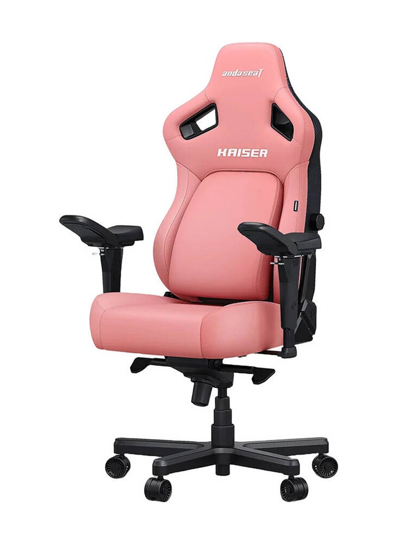 AndaSeat Kasier 4 Series Premium Gaming Chair, 5° Sloping Seat Base, Pop-out Lumbar, 5D Armrests, Up to 180kg Max Weight, Premium PVC Leather, XL, Creamy Pink | AD12YDDC-XLL-20-P-PVC