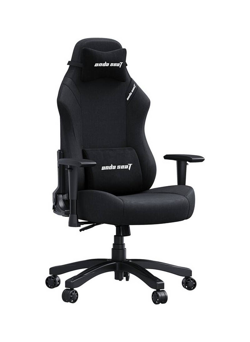 AndaSeat Luna Series Gaming Chair, Fabric Linen Upholstery Material, 1D Armrest, 60mm Casters With PU Rubber, Class 4 Hydraulic Pistons, 90° to 160° Adjustable Backtilt, Black | AD18-44-B-F