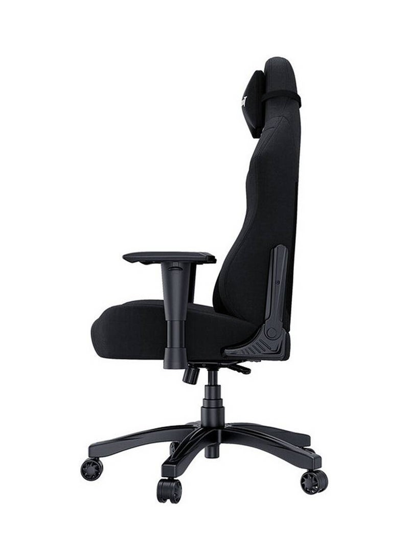 AndaSeat Luna Series Gaming Chair, Fabric Linen Upholstery Material, 1D Armrest, 60mm Casters With PU Rubber, Class 4 Hydraulic Pistons, 90° to 160° Adjustable Backtilt, Black | AD18-44-B-F