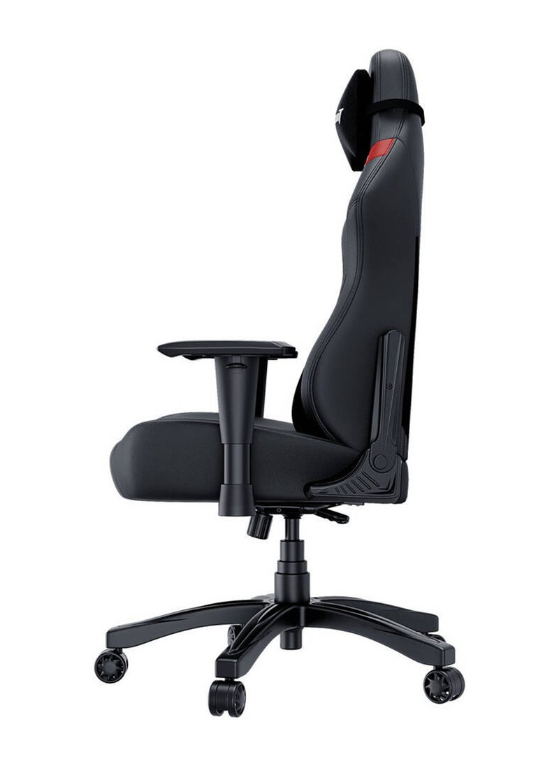 AndaSeat Luna Series Gaming Chair, Premium Breathable PVC Leather, 1D Armrest, 60mm Casters With PU Rubber, Class 4 Hydraulic Pistons, 90° to 160° Adjustable Backtilt, Black / Red | AD18-44-BR-PV