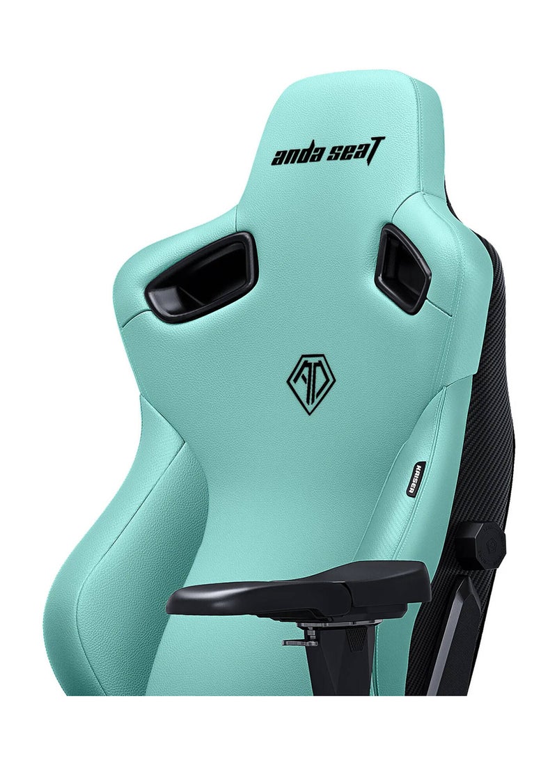 AndaSeat Kaiser 3 Series Premium Gaming Chair, Premium PVC Leather, Large, Heavy-Duty Aluminum Wheel Base, Class-4 Gas Piston, 5MM PU Covered Wheels, Robin Egg Blue | AD12YDC-L-01-E-PVC