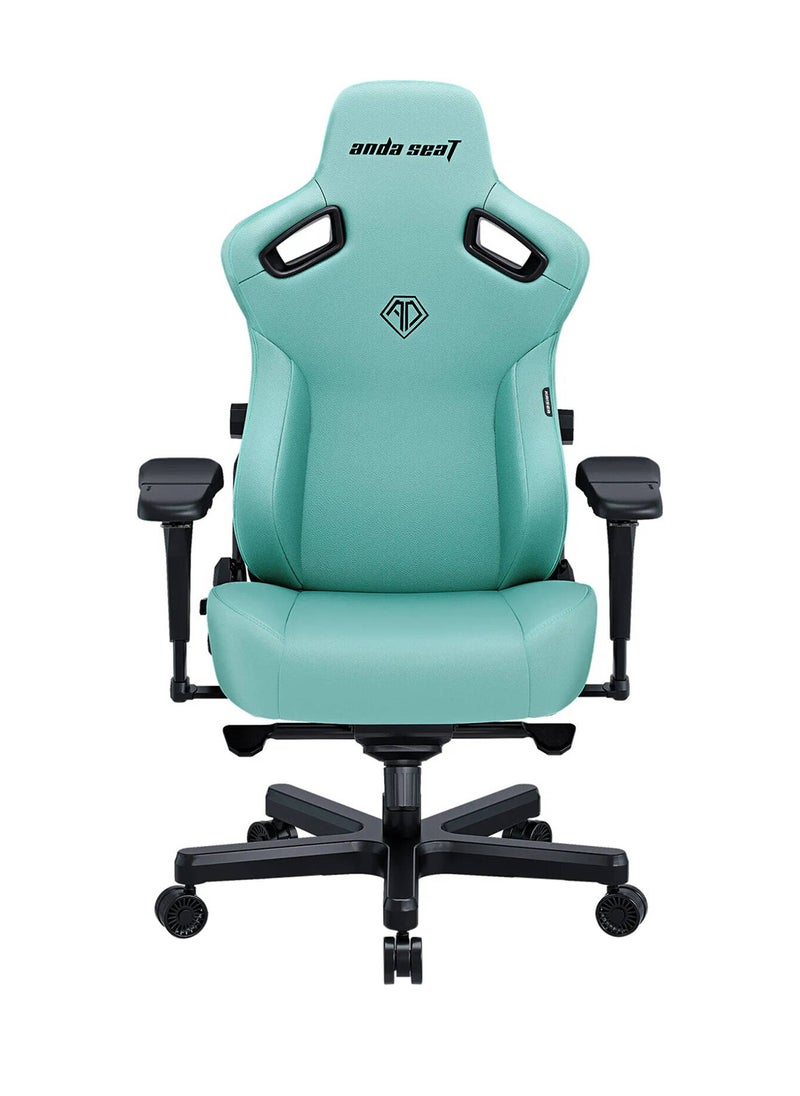 AndaSeat Kaiser 3 Series Premium Gaming Chair, Premium PVC Leather, Large, Heavy-Duty Aluminum Wheel Base, Class-4 Gas Piston, 5MM PU Covered Wheels, Robin Egg Blue | AD12YDC-L-01-E-PVC