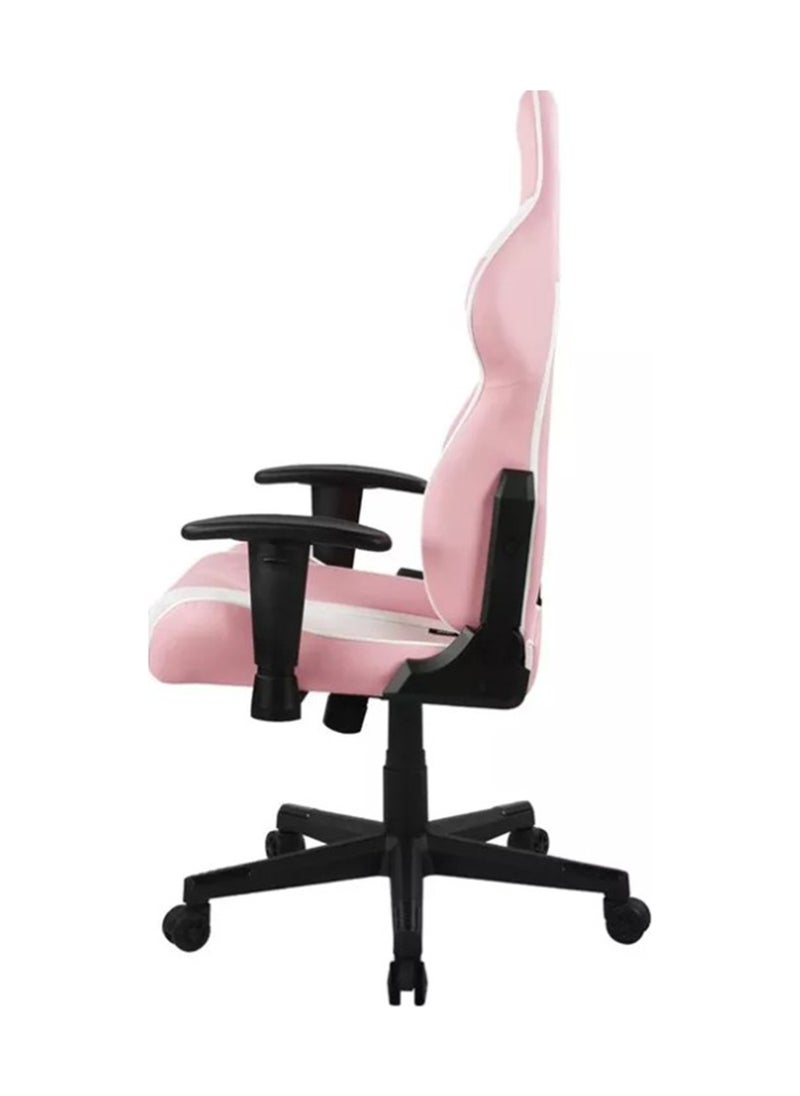 DXRacer Prince Series P132 Gaming Chair, 1D Armrests with Soft Surface, Pink and White | GC-P132-PW-F2-158