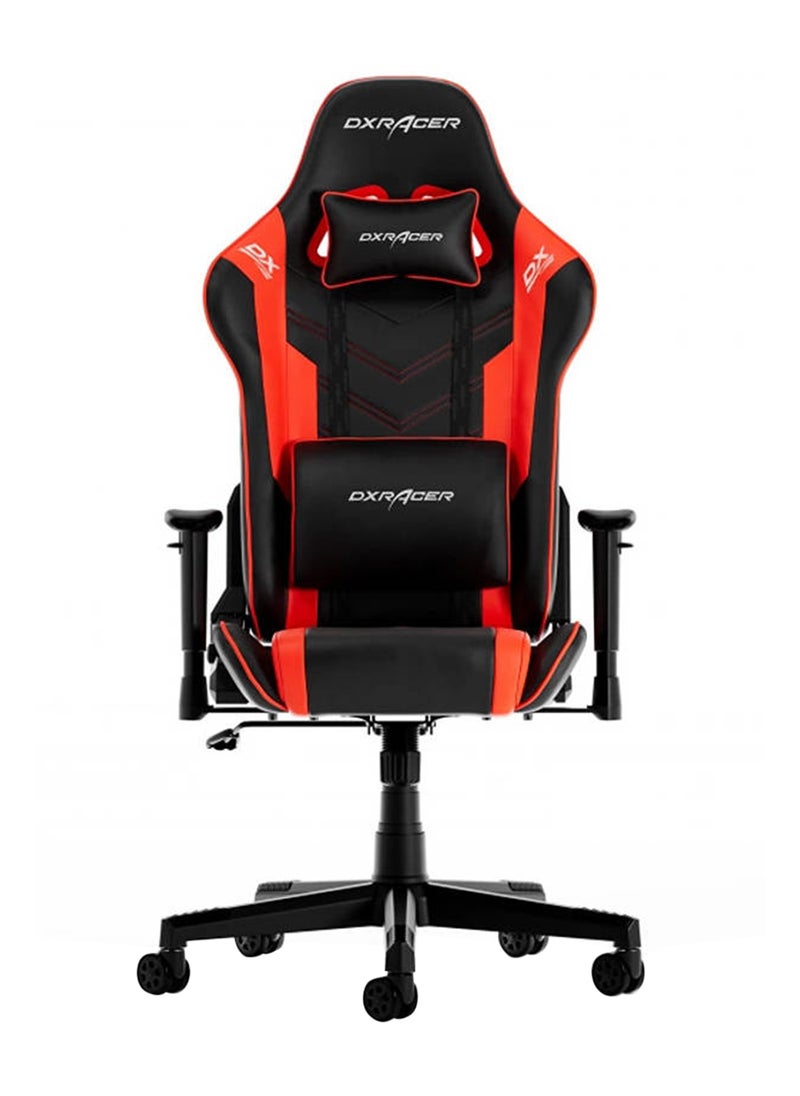 DXRacer Prince Series P132 Gaming Chair, 1D Armrests with Soft Surface, Black / Red | GC-P132-NR-F2-158