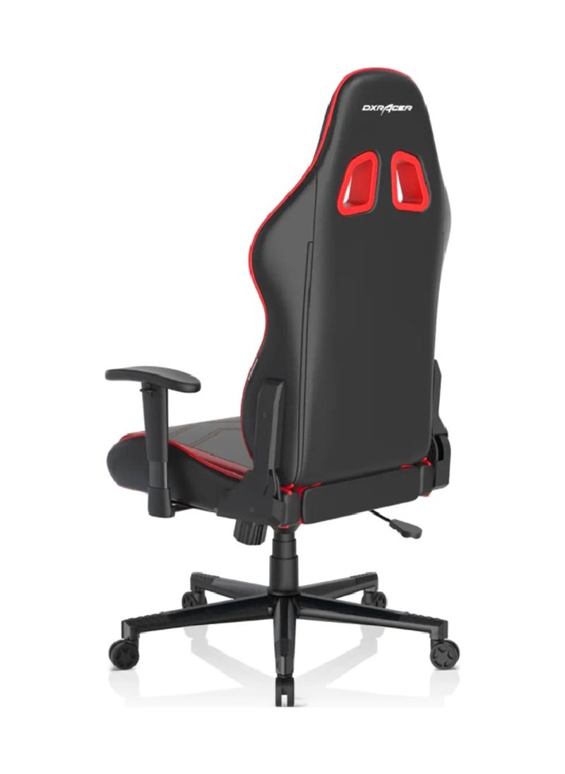 DXRacer Prince Series P132 Gaming Chair, 1D Armrests with Soft Surface, Black / Red | GC-P132-NR-F2-158