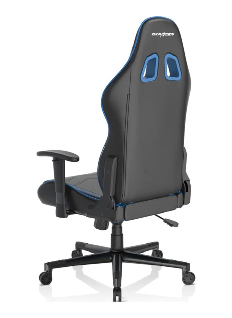 DXRacer Prince Series P132 Gaming Chair, 1D Armrests with Soft Surface, Black / Blue | GC-P132-NB-F2-158