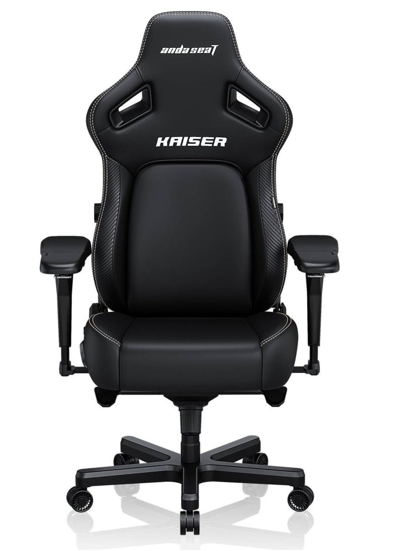 AndaSeat Kaiser 4 Large Premium PVC Leather Gaming Chair , Black | AD12YDDC-L-20-B-PVC