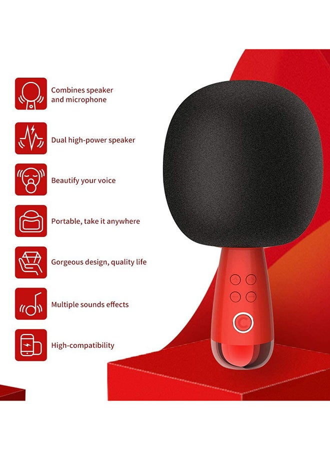 Portable Bluetooth Handheld Microphone G2 Red