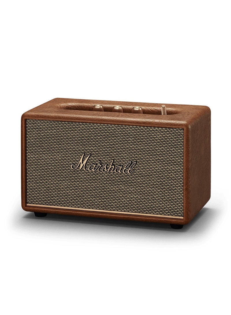 Acton III 60W Premium Home Wireless Speaker With Bluetooth 5.2 And Multiple Inputs Brown