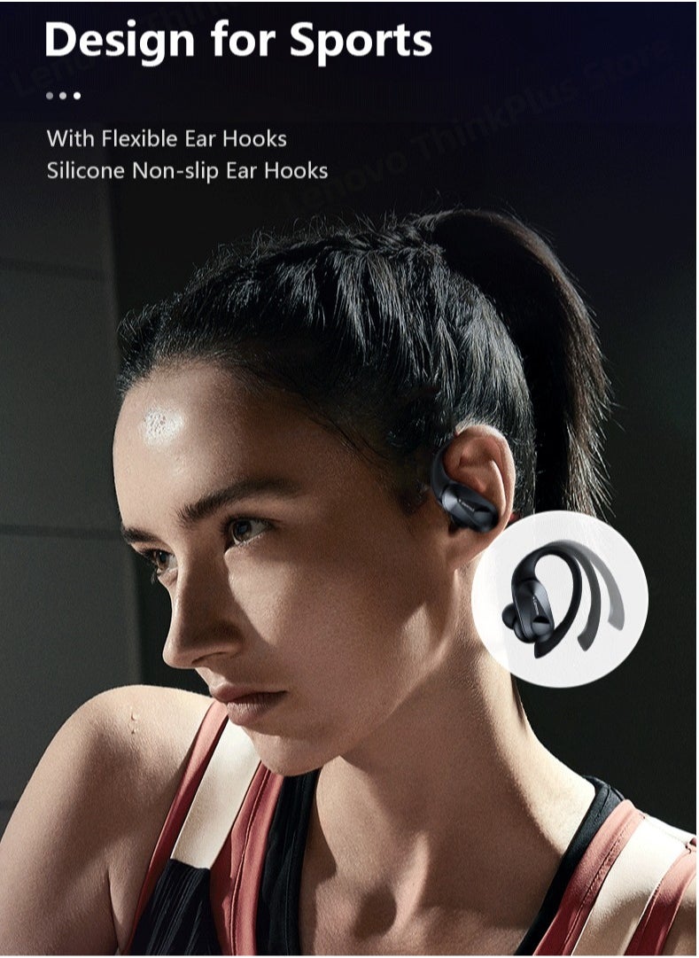 LP75 Bluetooth Earphones, Wireless Headphones LED Digital Display, Noise Reduction High Bass Sound In Ear Earbuds, Waterproof Durable Headsets With Built In Microphone, (1pc, Black)