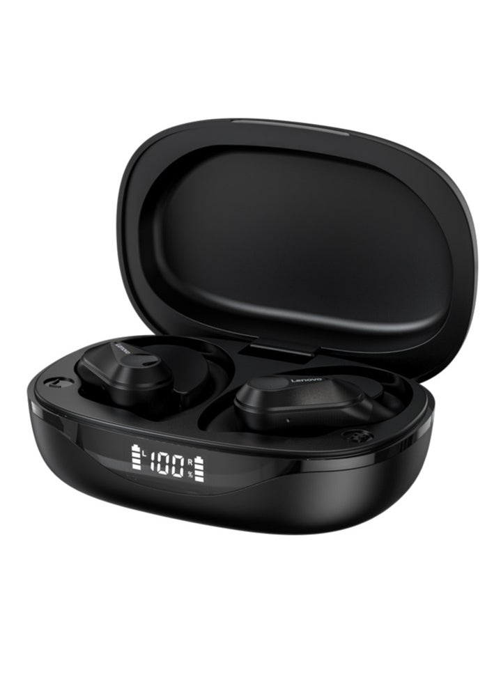 LP75 Bluetooth Earphones, Wireless Headphones LED Digital Display, Noise Reduction High Bass Sound In Ear Earbuds, Waterproof Durable Headsets With Built In Microphone, (1pc, Black)