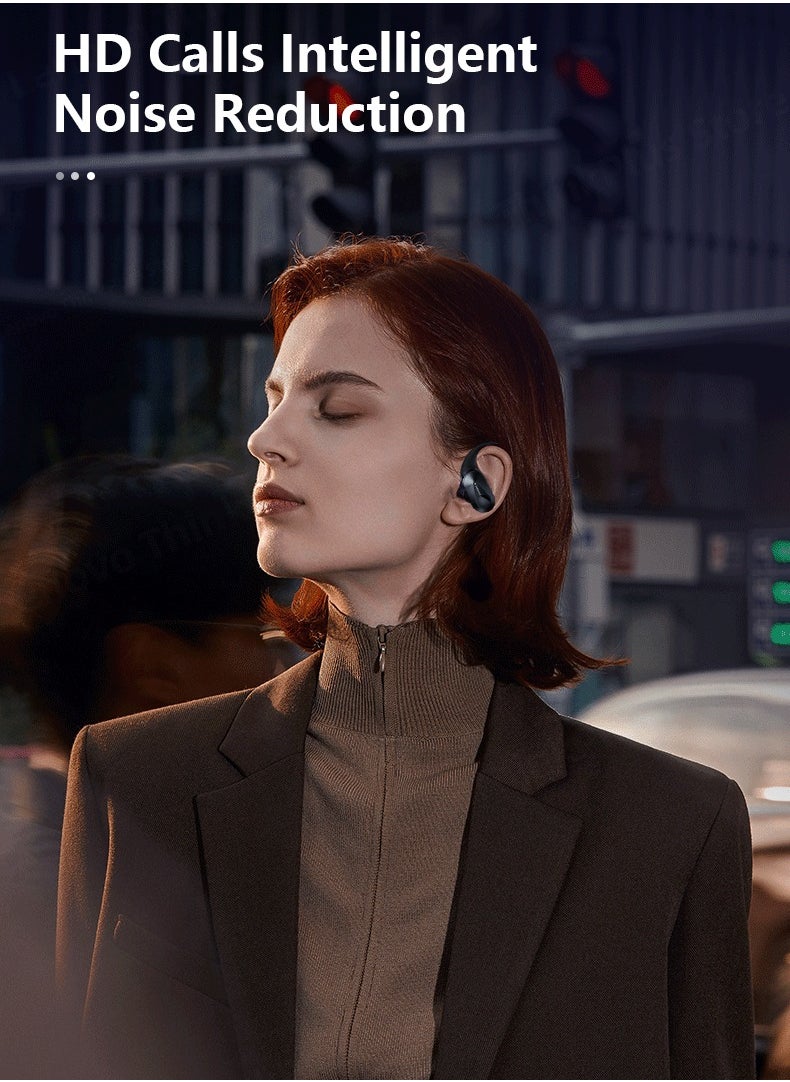 LP75 Bluetooth Earphones, Wireless Headphones LED Digital Display, Noise Reduction High Bass Sound In Ear Earbuds, Waterproof Durable Headsets With Built In Microphone, (1pc, White)