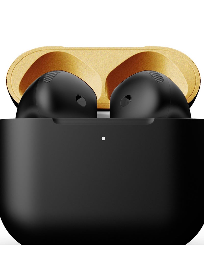 MERLIN CRAFT CUSTOMIZED APPLE AIRPODS 4 ANC COMBO BLACK GOLD