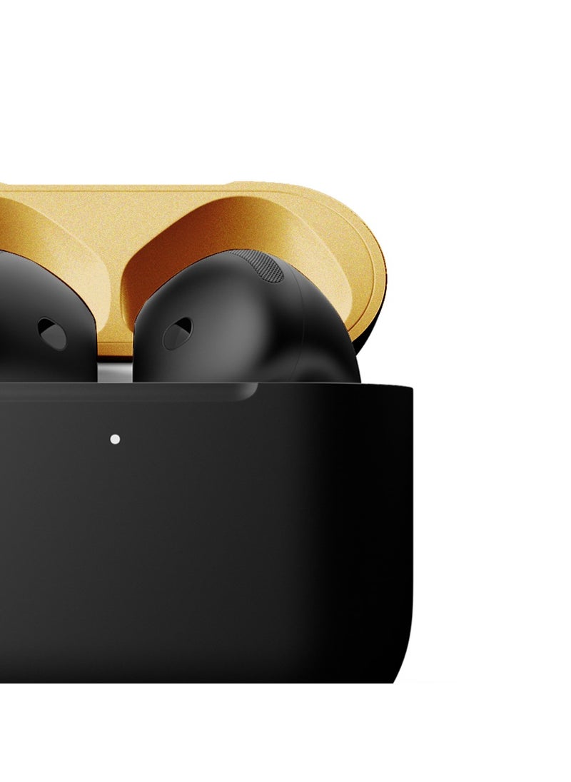 MERLIN CRAFT CUSTOMIZED APPLE AIRPODS 4 ANC COMBO BLACK GOLD