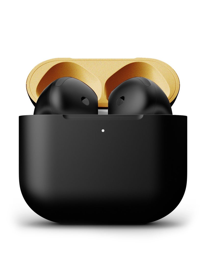 MERLIN CRAFT CUSTOMIZED APPLE AIRPODS 4 ANC COMBO BLACK GOLD