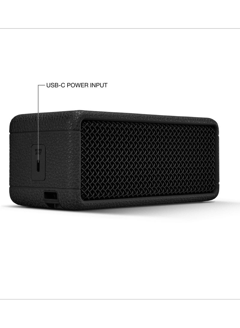 Emberton III Portable Bluetooth Speaker - Water Resistant Wireless Speaker Portable Speaker With 32+ Hours Of Playtime Black and Brass