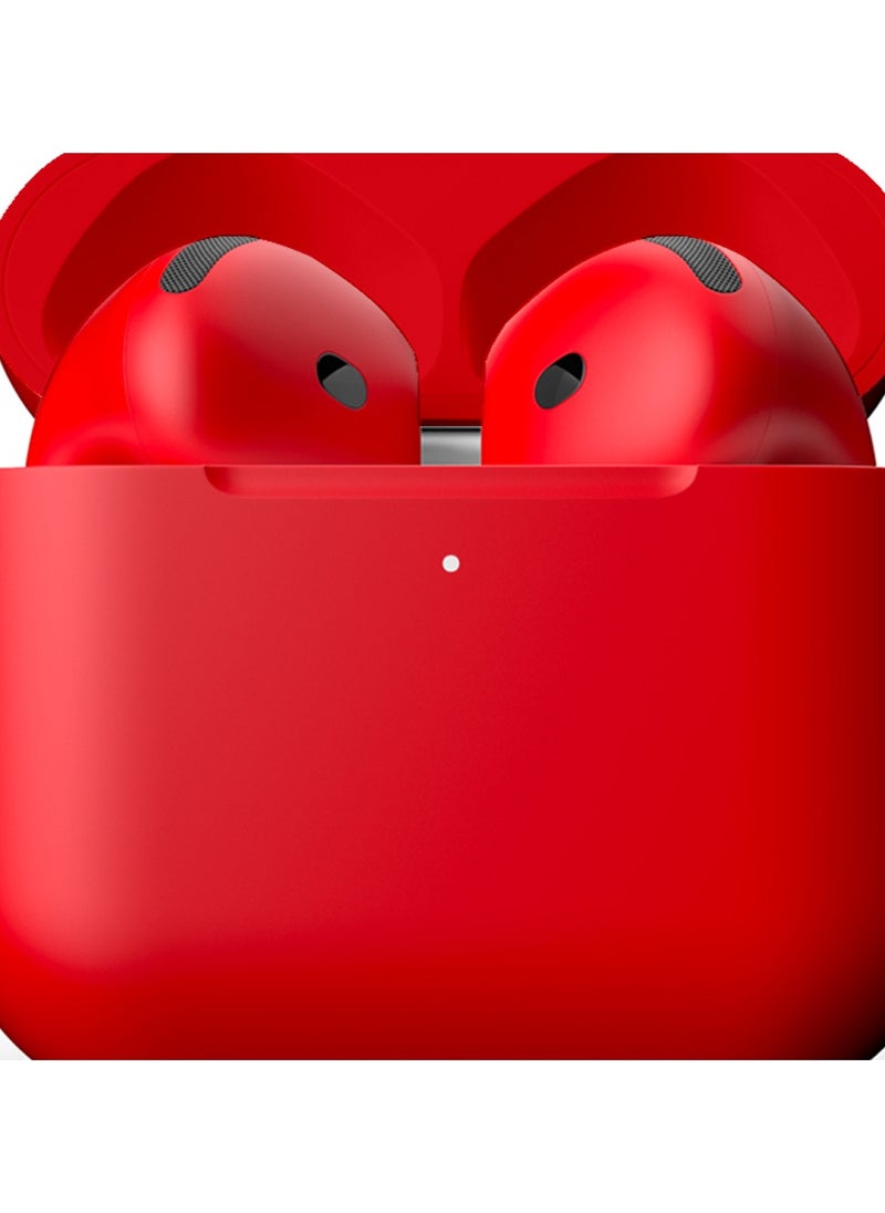 MERLIN CRAFT CUSTOMIZED APPLE AIRPODS 4 RED BOLD