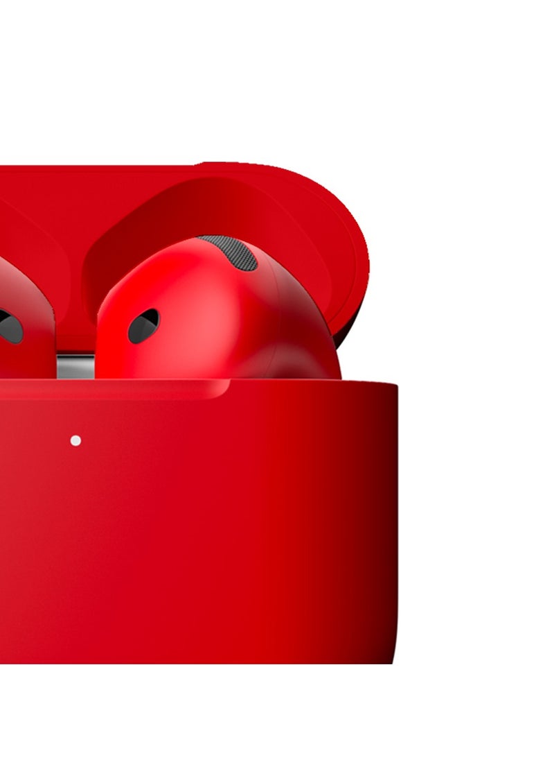 MERLIN CRAFT CUSTOMIZED APPLE AIRPODS 4 RED BOLD