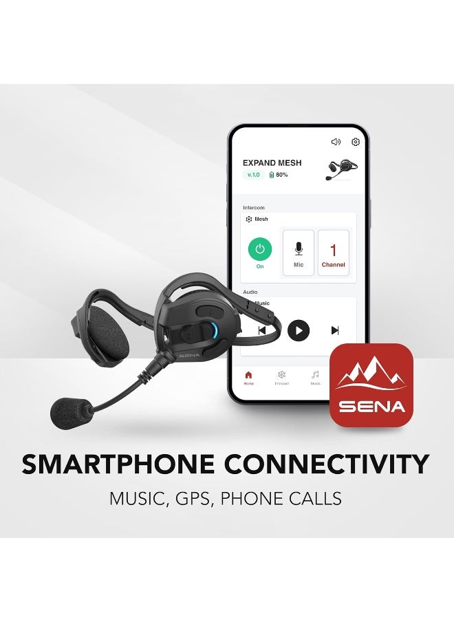Expand Mesh Multi-Sport Mesh Intercom Communication Headset For Hiking, Climbing, Fishing, Hunting And More
