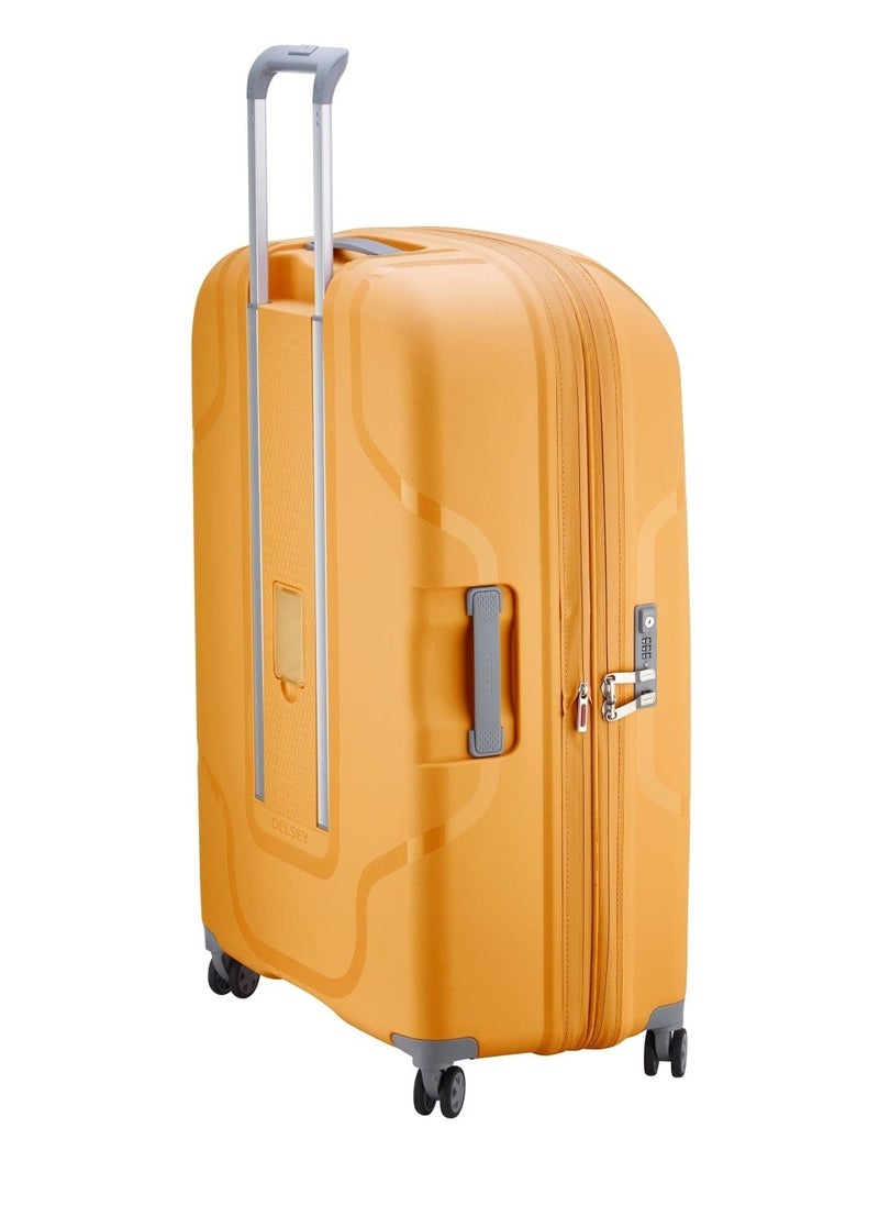 Recycled Clavel 83Cm Expandable  4 Double wheel Check-In Luggage Trolley Yellow