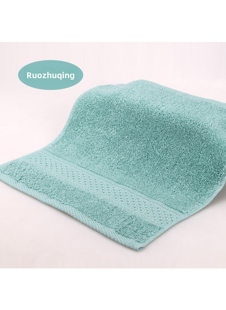 Factory wholesale plain household cotton square towel soft absorbent face towel labor protection gift towel textile If the bamboo green