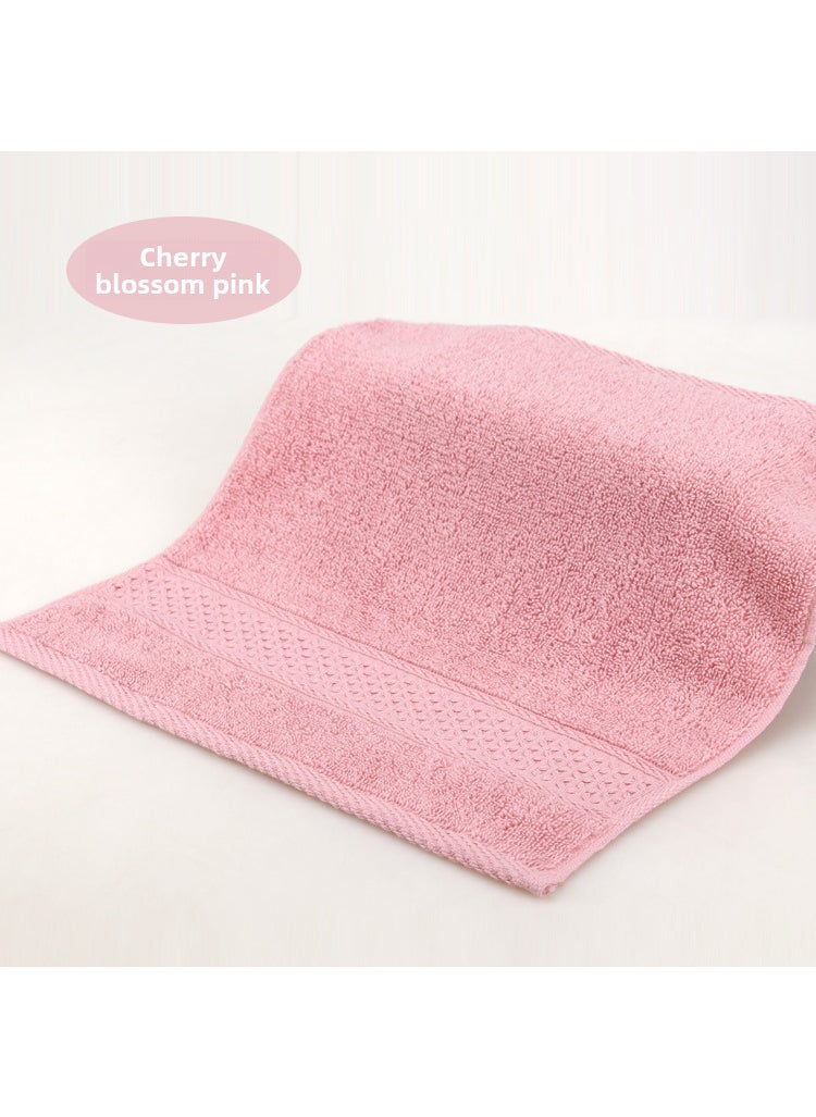 Factory wholesale plain household cotton square towel soft absorbent face towel labor protection gift towel textile Sakura Powder