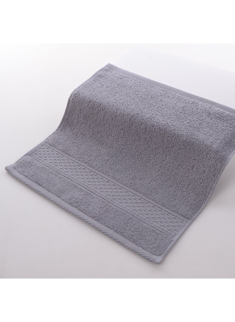 Factory wholesale plain household cotton square towel soft absorbent face towel labor protection gift towel textile Positive Gray