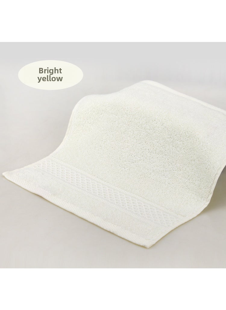 Factory wholesale plain household cotton square towel soft absorbent face towel labor protection gift towel textile Bright yellow