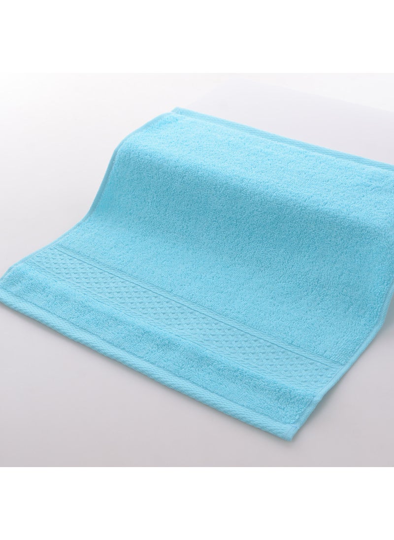 Factory wholesale plain household cotton square towel soft absorbent face towel labor protection gift towel textile Sky Blue