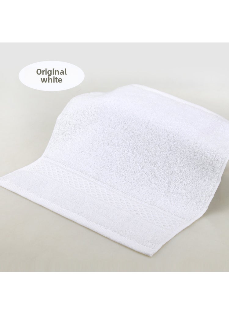 Factory wholesale plain household cotton square towel soft absorbent face towel labor protection gift towel textile Pure White