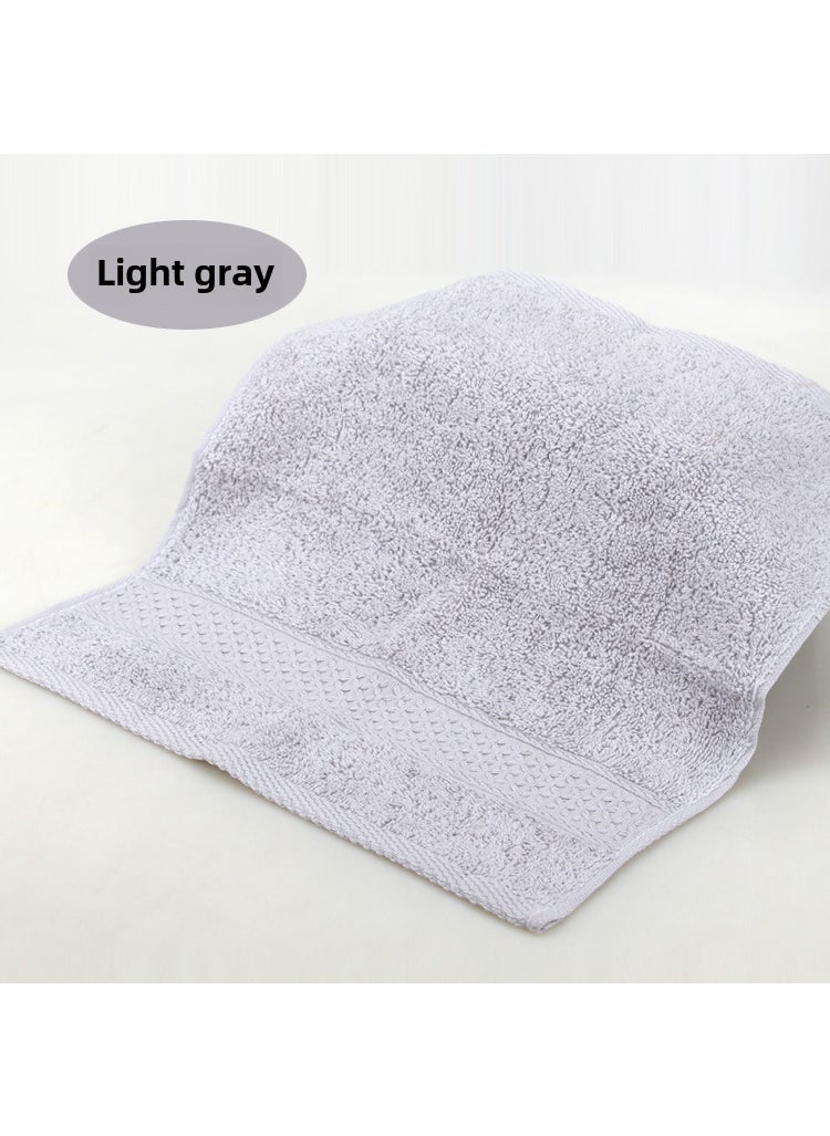 Factory wholesale plain household cotton square towel soft absorbent face towel labor protection gift towel textile Light gray