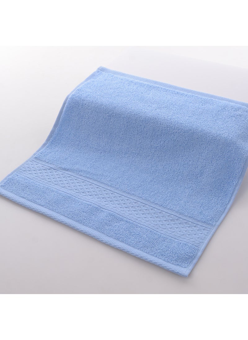 Factory wholesale plain household cotton square towel soft absorbent face towel labor protection gift towel textile Star Blue