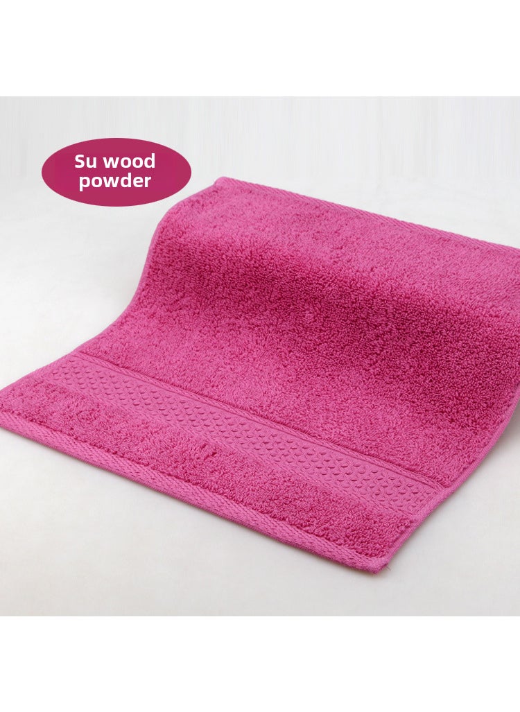 Factory wholesale plain household cotton square towel soft absorbent face towel labor protection gift towel textile Su wood powder