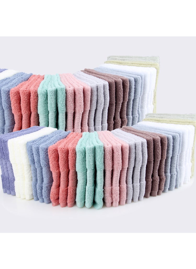 Factory wholesale plain household cotton square towel soft absorbent face towel labor protection gift towel textile Mix and match