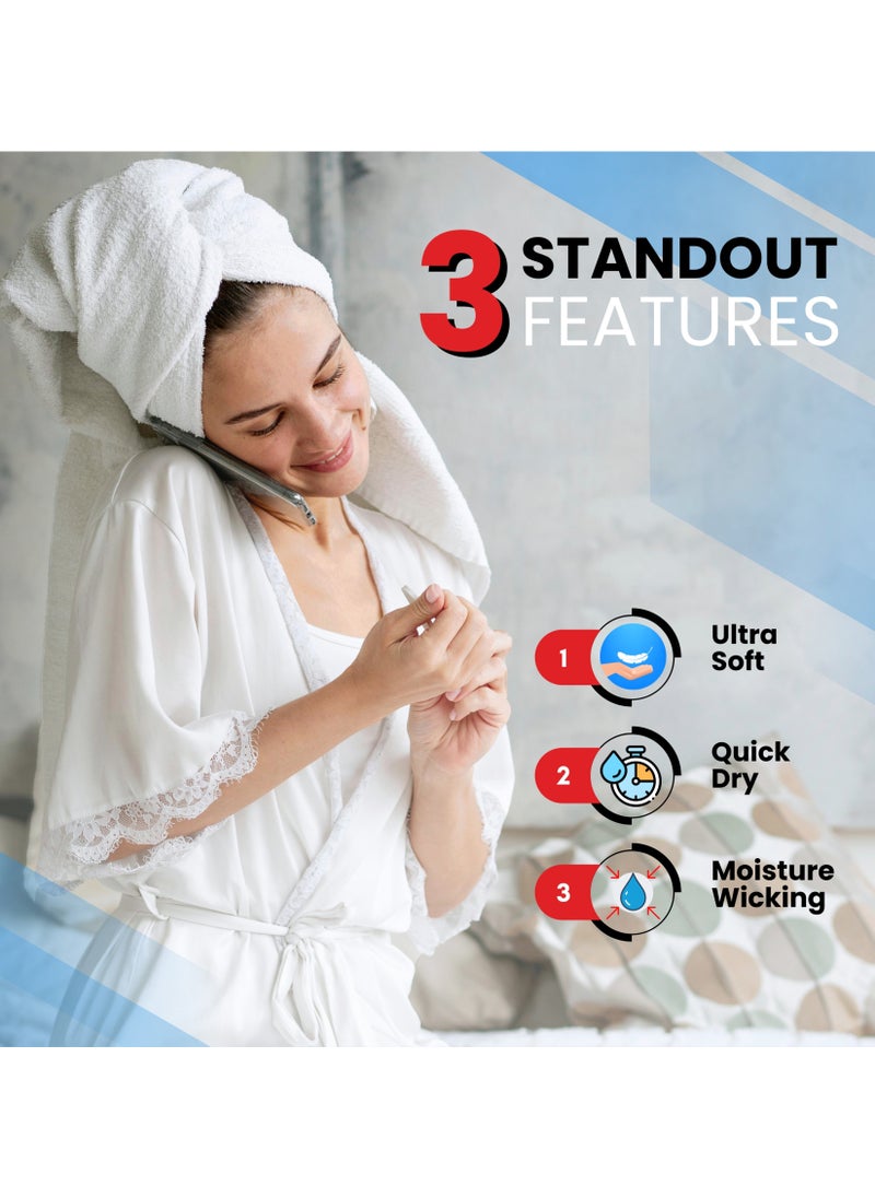 Premium Bath Towels Set Pack of 4-100% Ring Spun Cotton Towels - Teal Bath Towels 68cm x 137cm - Soft Feel, Quick Dry, Highly Absorbent Durable Towels, Perfect for Daily Use by Infinitee Xclusives