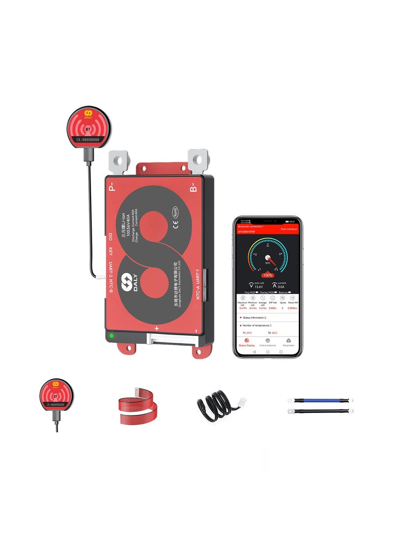 Daly Smart BMS Li-ion 10S 36V 40A with Bluetooth for Enhanced Battery Management