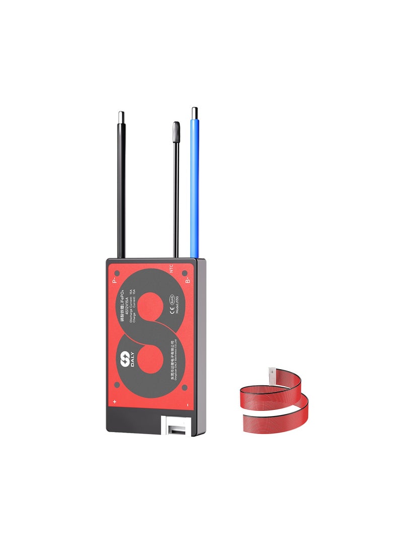 DALY 4S 12V 15A LiFePO4 Battery Management System (BMS) – Hardware Version for Electric Bikes, Scooters, Solar Applications, and Portable Power Systems