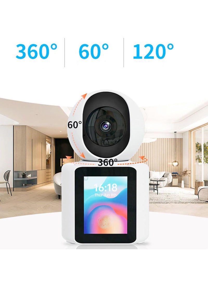 2.4G Camera 1080P, 120° Wide Angle Lens 2-Way Intercom Video NightMotion Detection Camera for Home Security, Baby Monitor