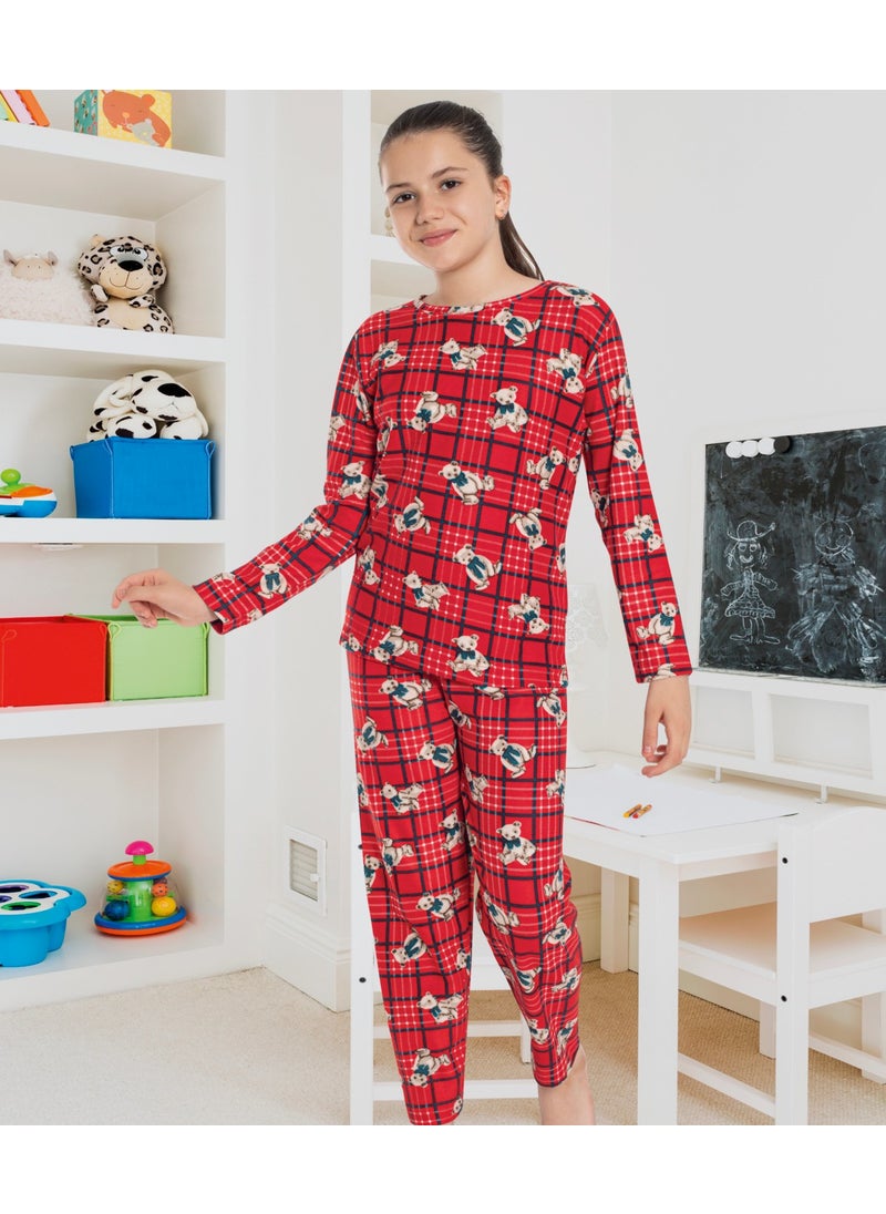 3036 Girls Winter Thick Pajama Set