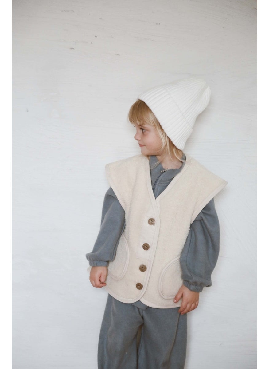 Beige Wellsoft Vest Child 1-6 Years