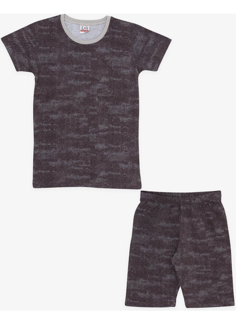 Breeze Girls & Boys Boy Pajama Set Patterned 4-8 Years, Brown