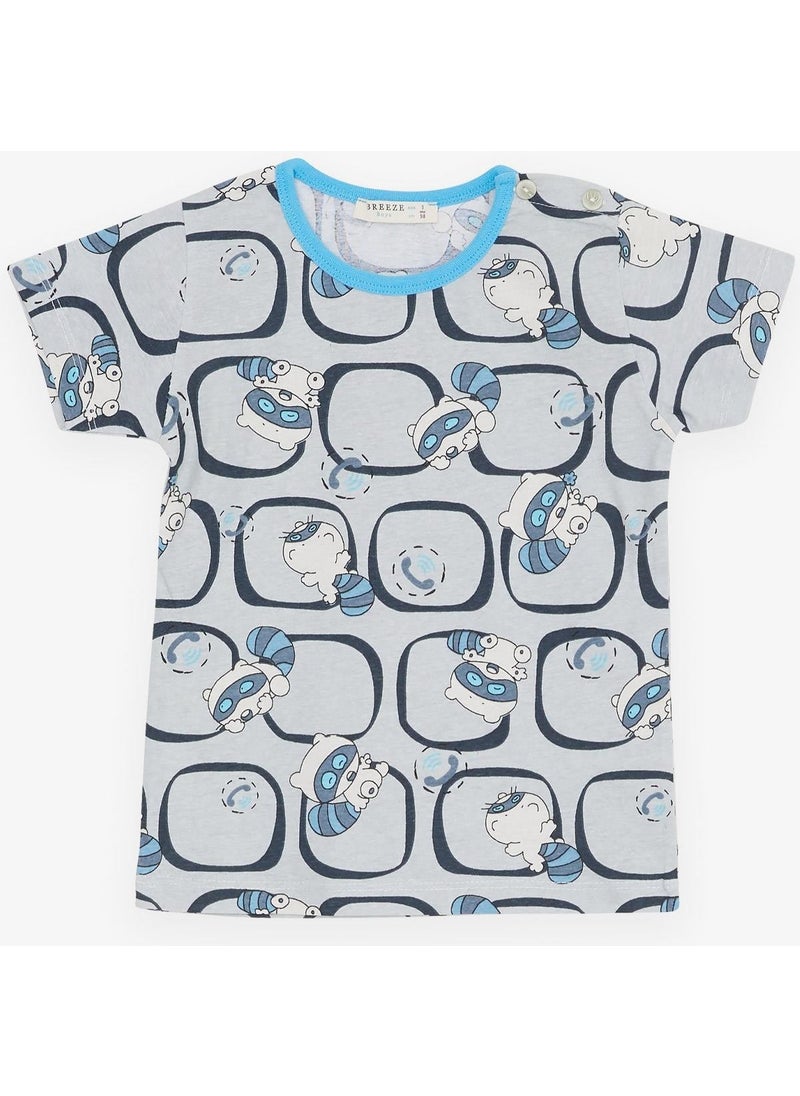 Breeze Girls & Boys Baby Boy Pajama Set, Cute Raccoon Patterned 9 Months-3 Years, Gray