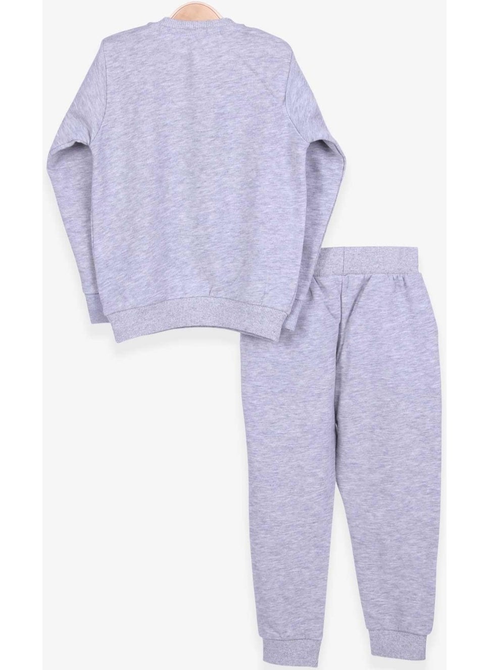 Breeze Boy's Tracksuit Set Colorful Slogan Printed Light Gray (Age 1-4)