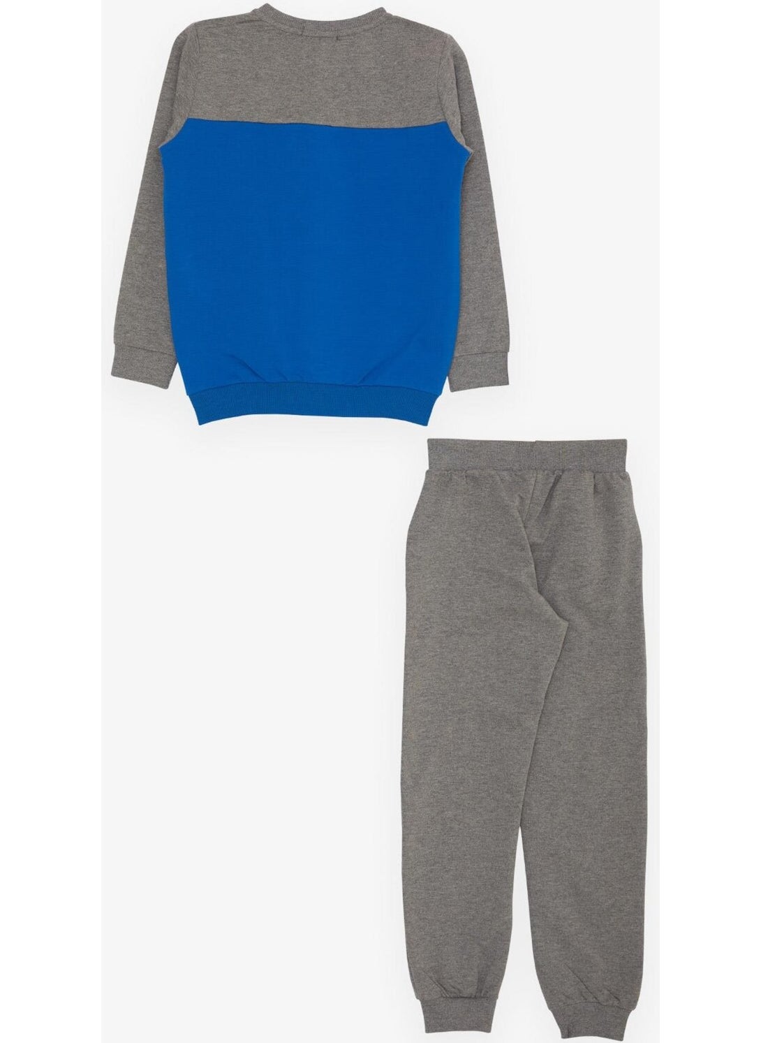 Breeze Girls & Boys Boy's Tracksuit Set with Text Printing, Age 7-12, Saks Blue