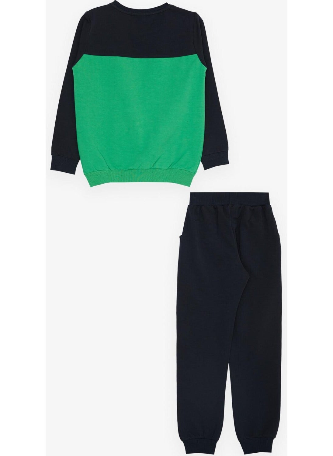 Breeze Girls & Boys Boy's Tracksuit Set with Text Printing, Age 7-12, Green