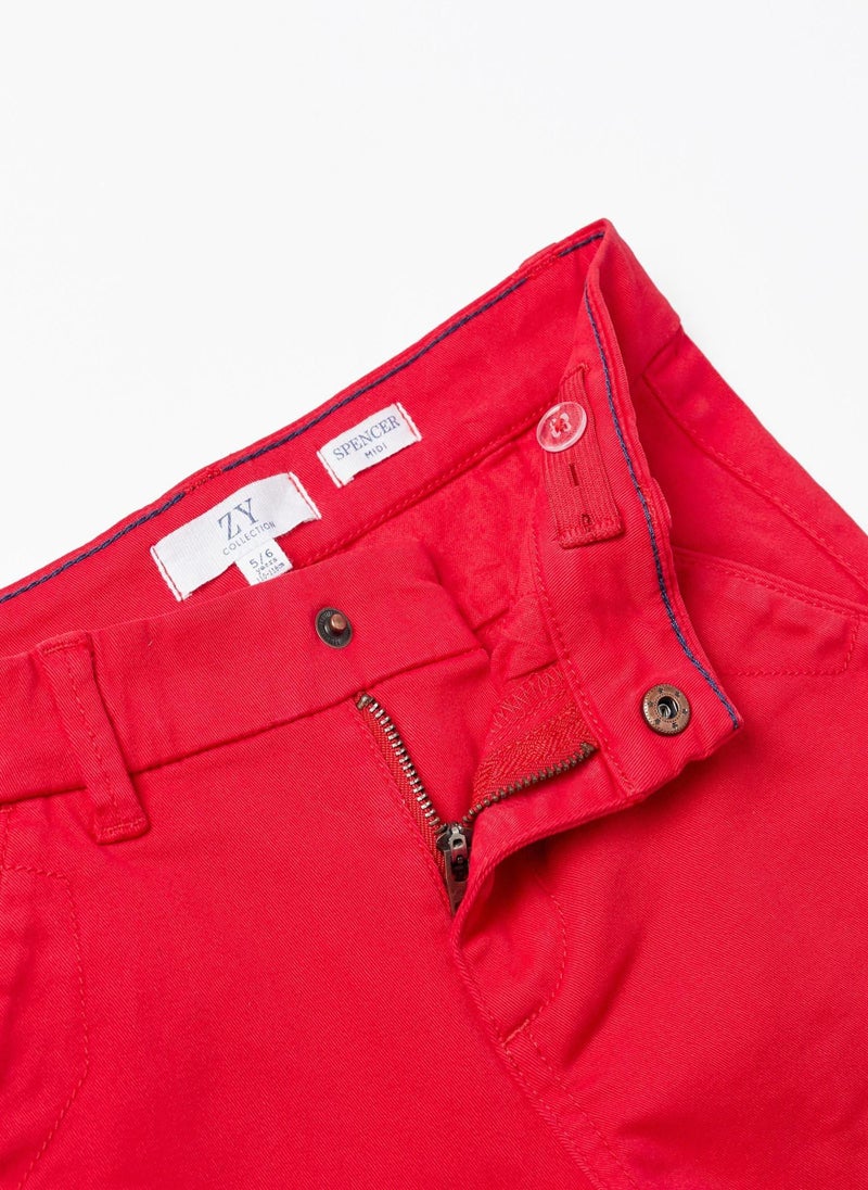 Cotton Twill Shorts for Boys 'Midi'