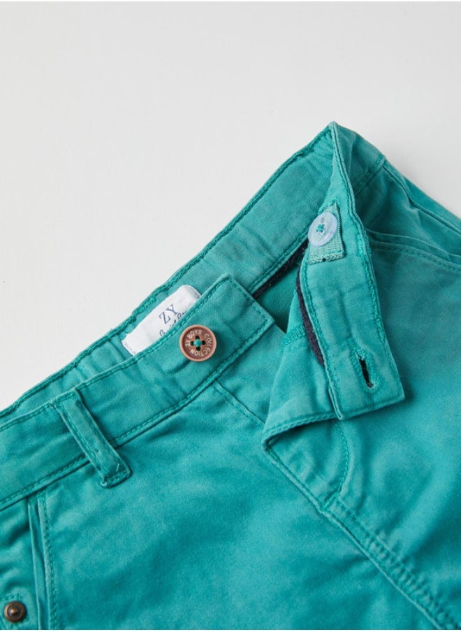 Chino Shorts with Belt for Baby Boys, Green