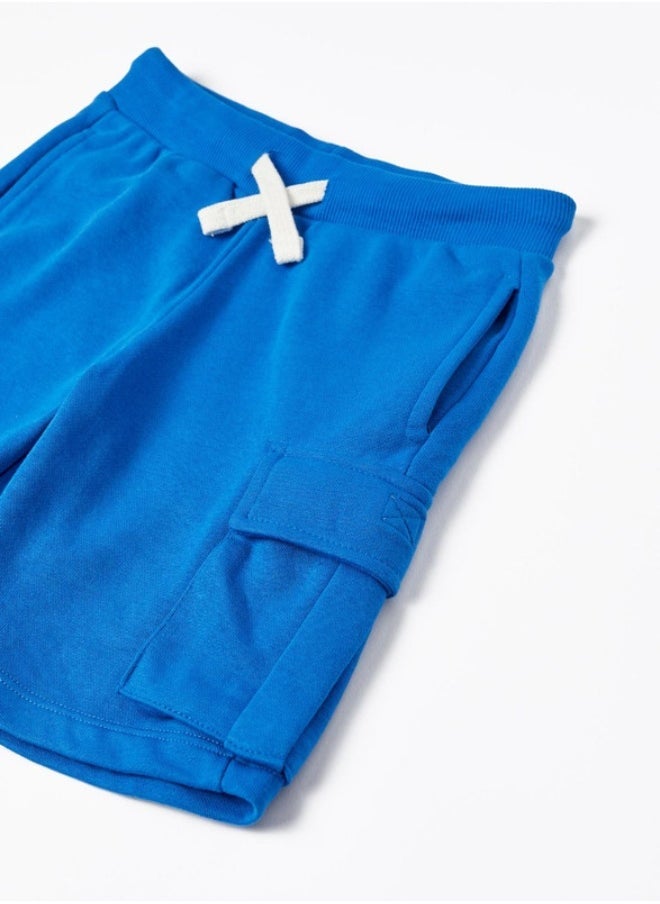 Joggers with Cargo Pockets for Boys, Blue