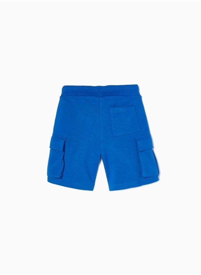 Joggers with Cargo Pockets for Boys, Blue